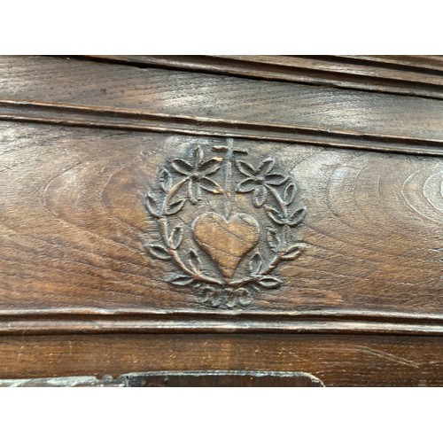 200 - 19th century French oak Armoire (as found) dated 1839 200H 147W 70D