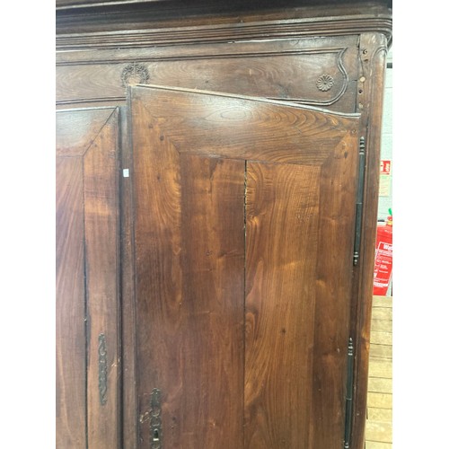 200 - 19th century French oak Armoire (as found) dated 1839 200H 147W 70D