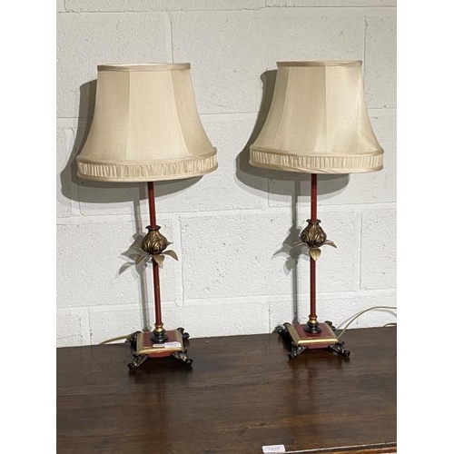 117 - Pair of decorative table lamps