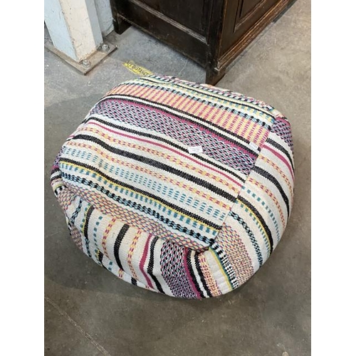 137 - Contemporary ottoman/footstool/beanbag