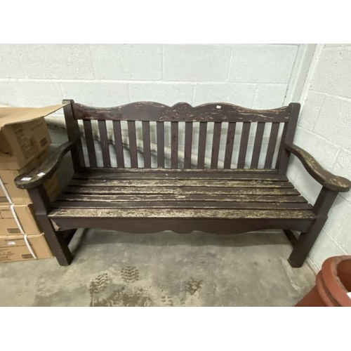 18 - Wooden garden bench 160W