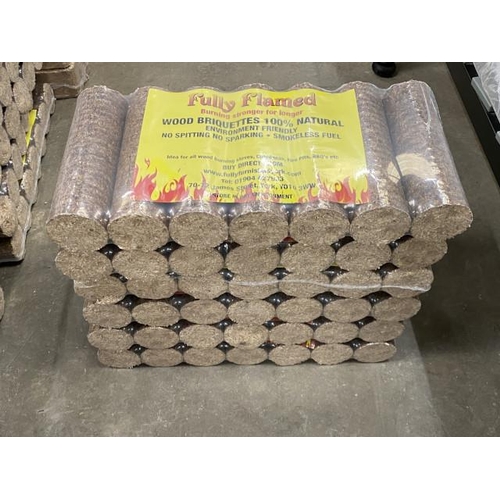 210 - 6 bags of 100% natural briquettes with certificate of analysis results