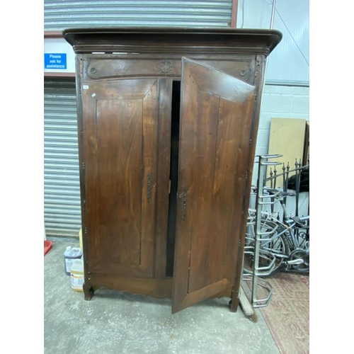 217 - 19th century French oak Armoire (as found) dated 1839 200H 147W 70D