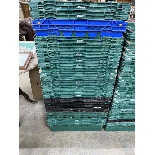 232 - 20 stacking storage crates 15H 60W 40D