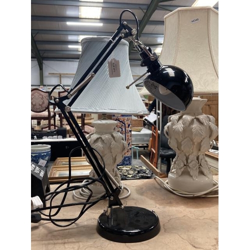 473 - Black angle poise desk lamp