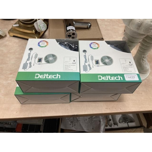 510 - 4 boxed Dettech KIT72RGBW LED light strips (NEW)