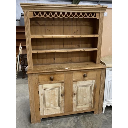 173 - Pine farmhouse dresser 188H 130W 44D