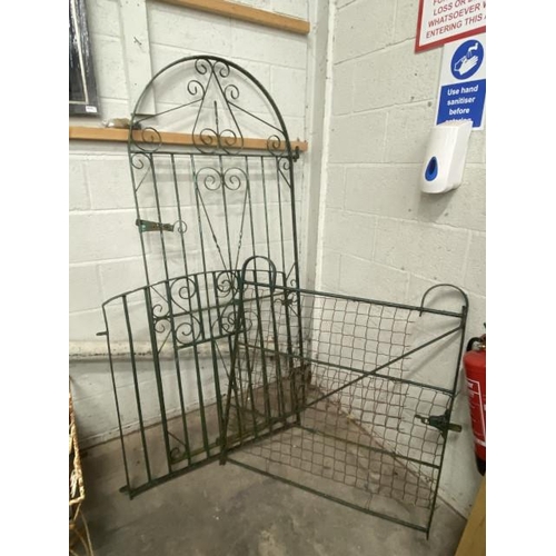 20 - 3 metal garden gates 190 x 87cm, 106 x 100cm & 93 x 94cm