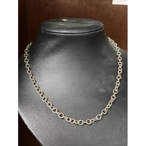 371 - 925 silver link neck chain (42cm)