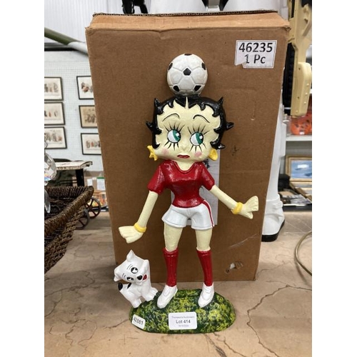 414 - Reproduction cast metal 'Betty Boop' door stop