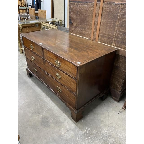 48 - 19th century mahogany chest of drawers 78H 133W 65D