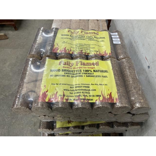 485 - 6 bags of 100% natural briquettes with certificate of analysis results