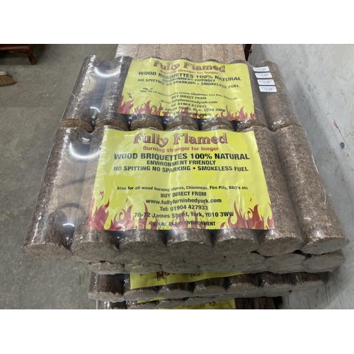 486 - 6 bags of 100% natural briquettes with certificate of analysis results