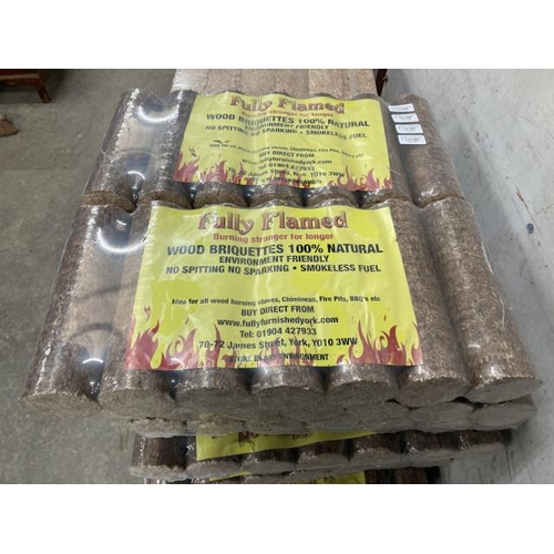 487 - 6 bags of 100% natural briquettes with certificate of analysis results