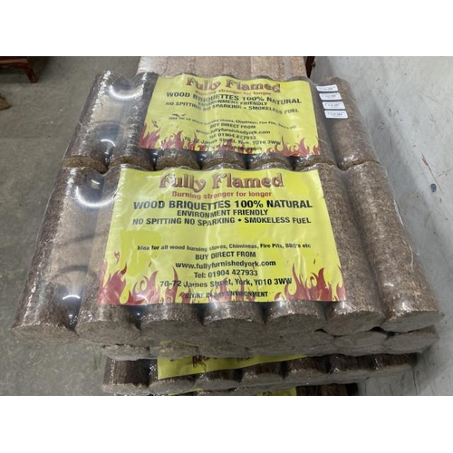 488 - 6 bags of 100% natural briquettes with certificate of analysis results