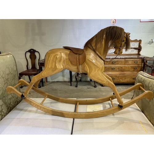 75 - RELKO, Rocking Horse Stud (Yarde, North Bovey, Devon) 'Sanderling' 455 rocking horse, chestnut marki... 