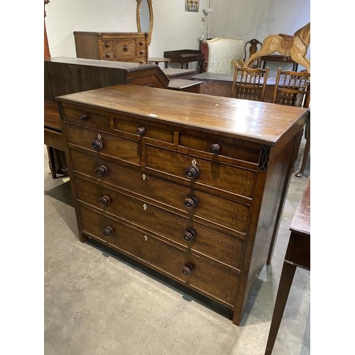 93 - Victorian mahogany chest of drawers 98H 117W 55D