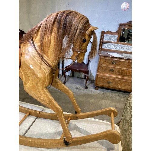 75 - RELKO, Rocking Horse Stud (Yarde, North Bovey, Devon) 'Sanderling' 455 rocking horse, chestnut marki... 