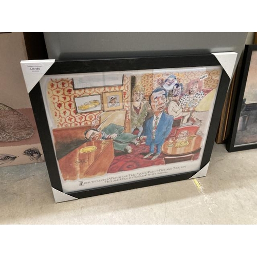 480 - Framed Griffin print 'Only Fools & Horses' 55x45cm NEW