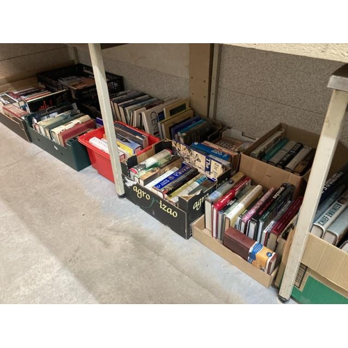 496 - 11 boxes of assorted hard back books on themes of War, Military, Ancient Civilizations, Age of Wonde... 