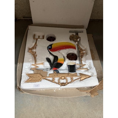 499 - Guinness Toucan weather vane (new)