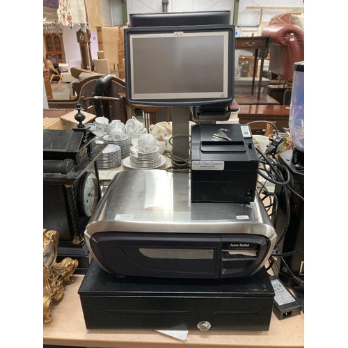 506 - Avery Berkel electronic till system with scales and key (in working order)