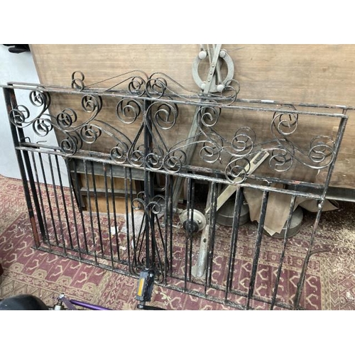 523 - Pair of wrought iron gates 93H 134W