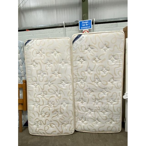 76 - Pair of 3ft single Repose Enigma divan beds