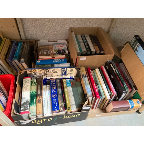 496 - 11 boxes of assorted hard back books on themes of War, Military, Ancient Civilizations, Age of Wonde... 