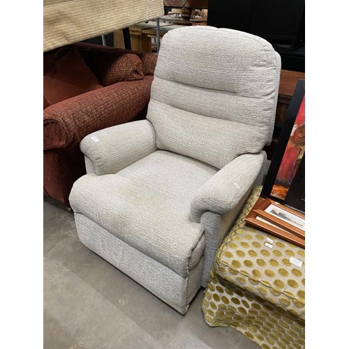 111 - Sherborne Touch Stop rise and recline armchair 80W (fabric will require cleaning)