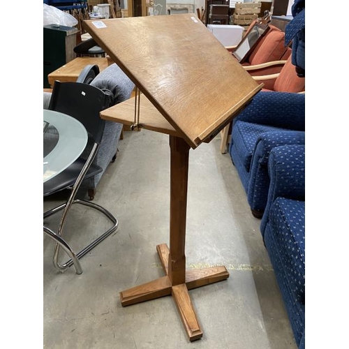 60 - English oak lectern 122H 60W