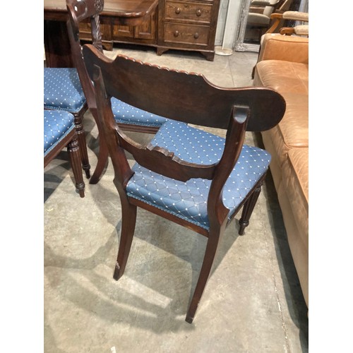 202 - 6 Victorian mahogany dining chairs