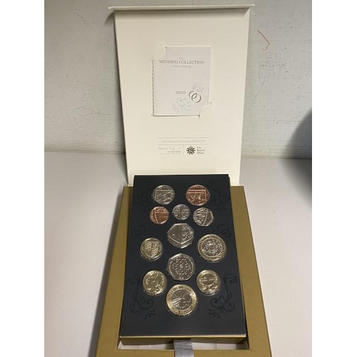 304 - The Royal Mint ' The Wedding Collection' Deluxe Edition 2010 with certificate of authenticity