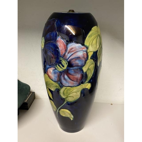 311 - Moorcroft ' Anemone' table lamp (will require re wiring) 36cm high