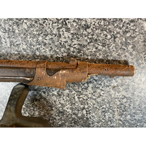 247 - Antique obsolete military service rifle, sold as seen