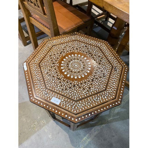 145 - Anglo Indian octagonal table 53H 51W 51D