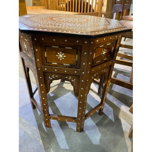 145 - Anglo Indian octagonal table 53H 51W 51D