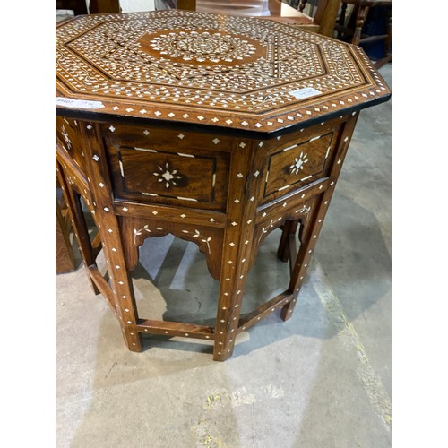 145 - Anglo Indian octagonal table 53H 51W 51D