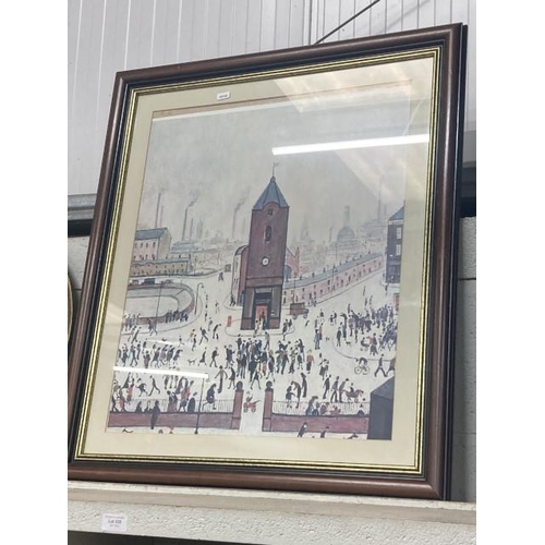 320 - Framed L.S. Lowry print 'Town Centre' 67 x 80cm