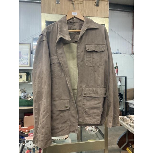 376 - Barbour Natural Weathered jacket (size XL)