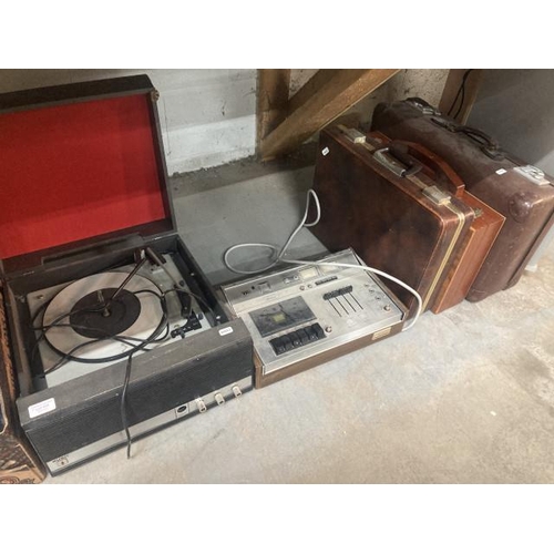 409 - Bush Model SRP64 record player & Pioneer CT-5151 stereo cassette tape deck (untested) etc