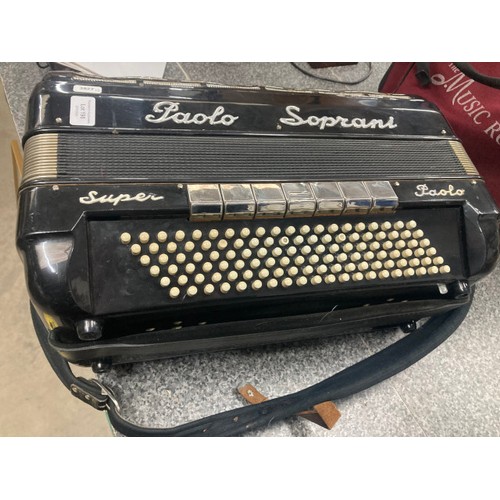 198 - Good quality Paolo Soprani button accordion