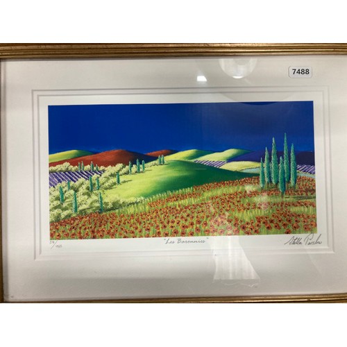 223 - 6 Gilt framed pencil signed Limited Edition Giclée prints by Stella Parslow - 'Villa Jonguiese' 340/... 