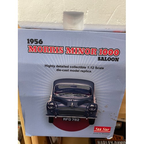 227 - Sun Star 1956 Morris Minor 1000 Saloon and Sun Star 1956  Morris Minor 1000 Saloon with Limited Edit... 