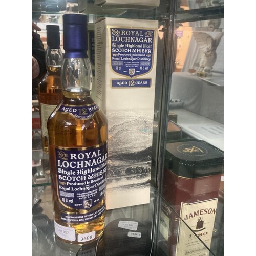 357 - Boxed 70cl bottle Lochnagar single Highland malt 12 years 40%vol