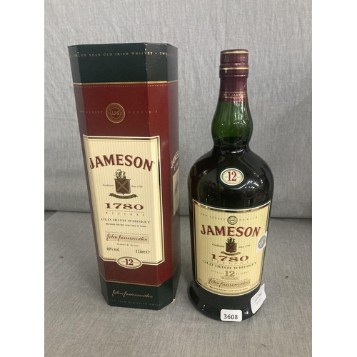 360 - Boxed 1L Jameson 1780 Reserve Old Irish Whiskey 12 years 40%vol