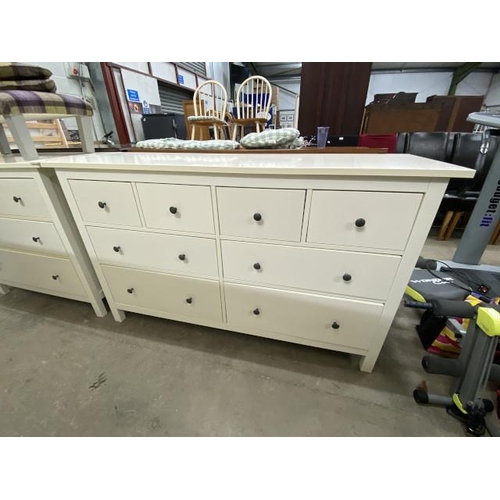 70 - Ikea 'Hemnes' multi drawer chest 96H 162W 51D