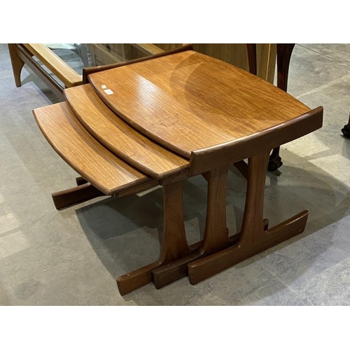 114 - Mid century G Plan teak nest of three tables 49H 74W 56D