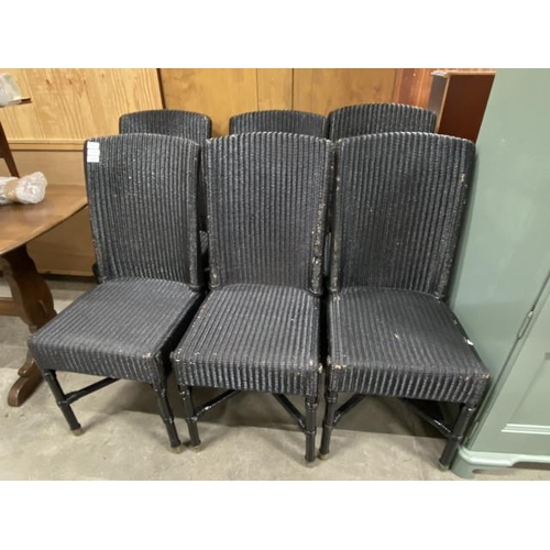 164 - 12 Lloyd Loom bistro chairs 98H 43W