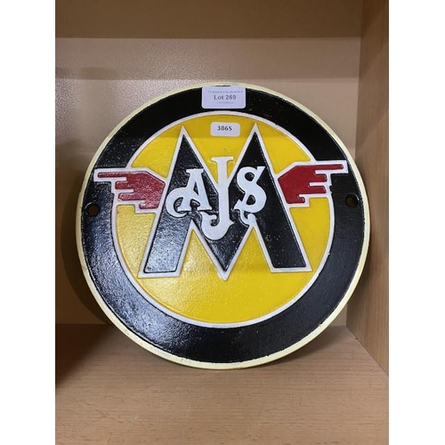 AJC/Matchless motorcycle plaque